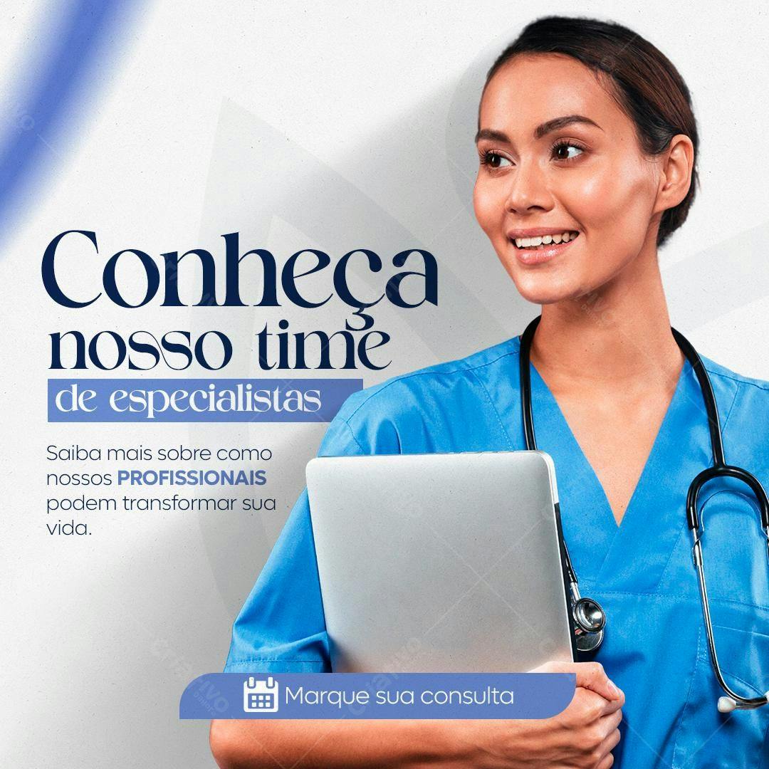 Postagem Instagram para Clínica Médica PSD Editável