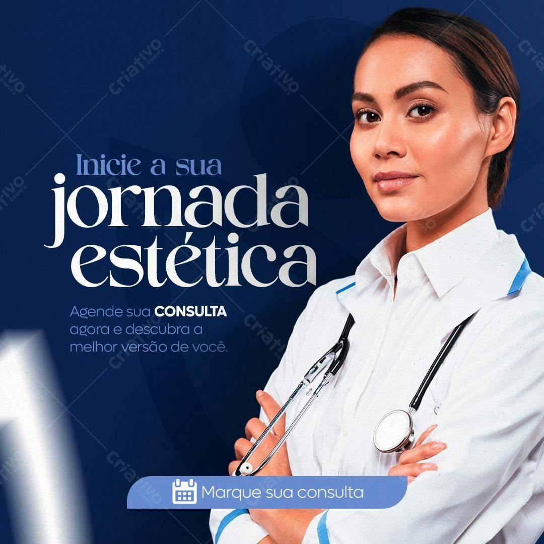 Post para Clínica de Estética PSD Editável