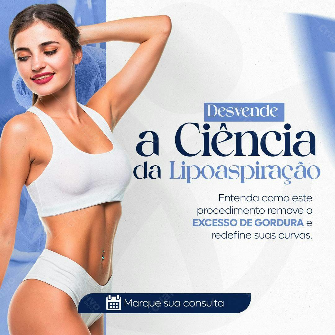 Post para Clínica de Lipoaspiração PSD Editável
