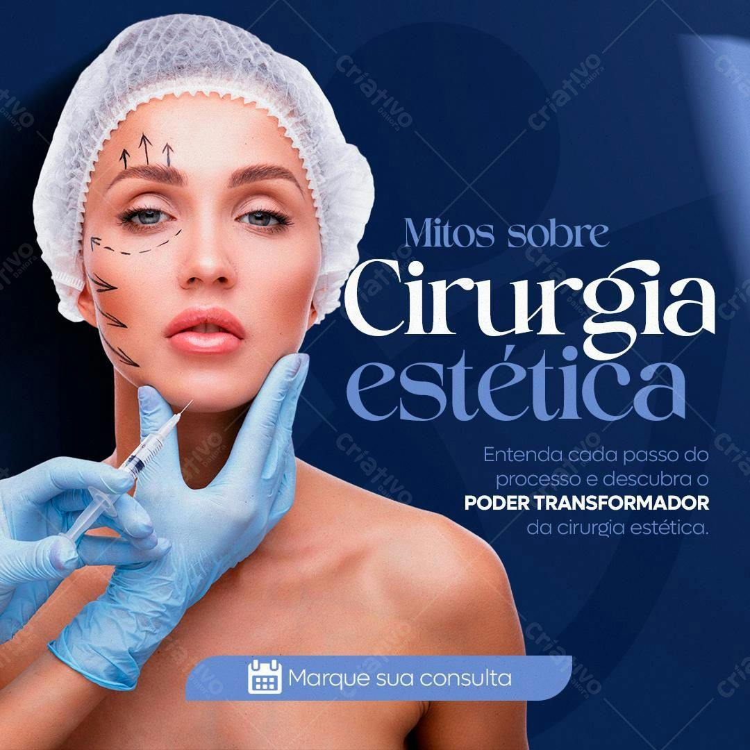 Post para Cirurgia Estética PSD Editável
