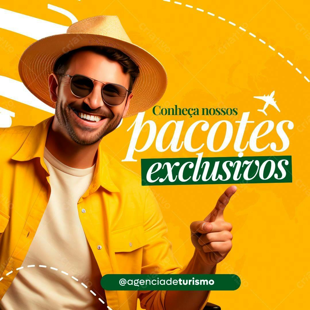 Post para Agência de Turismo PSD Editável
