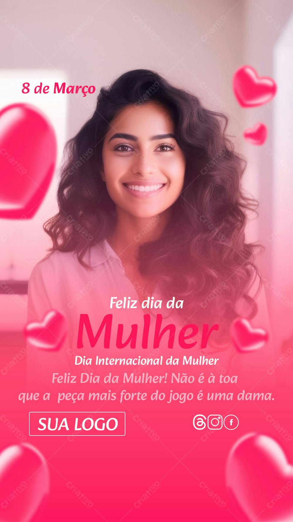 Story Status Dia Da Mulher Inst Feliz Dia Da Mulher! Não É À Toa Que A Peça Mais Forte Do Jogo É Uma Dama