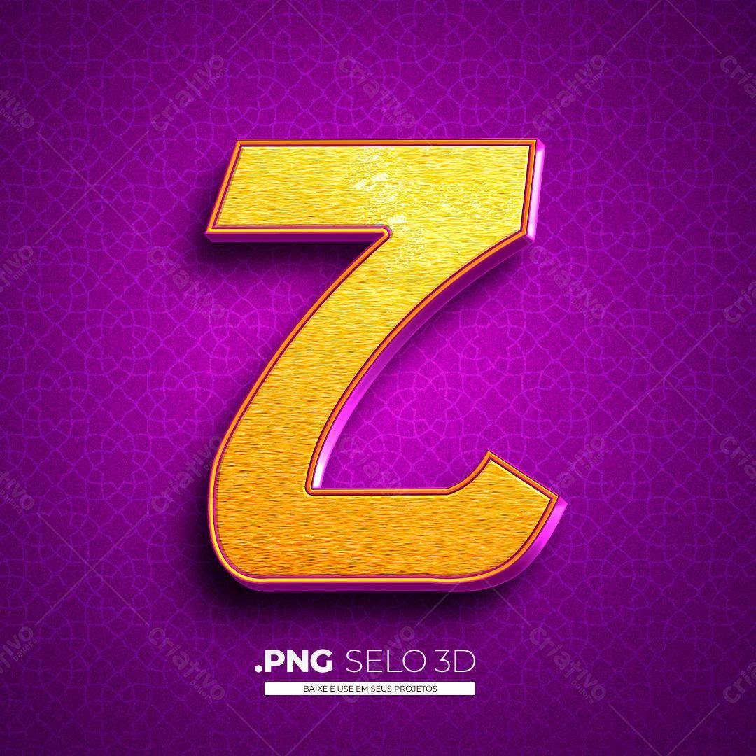 Selo 3D dourado PNG com fundo transparente