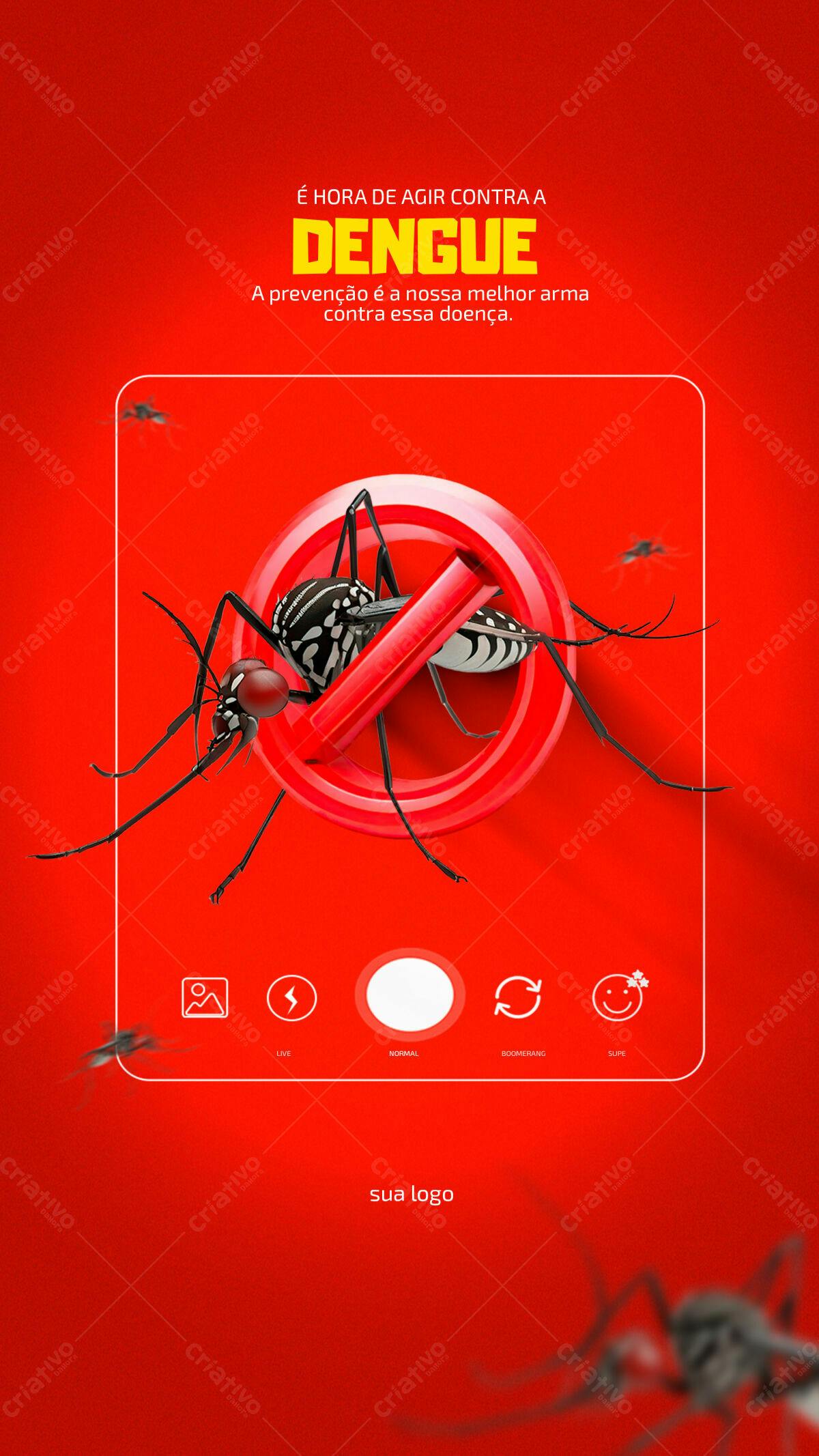 Post para Campanha Contra Dengue PSD Editável