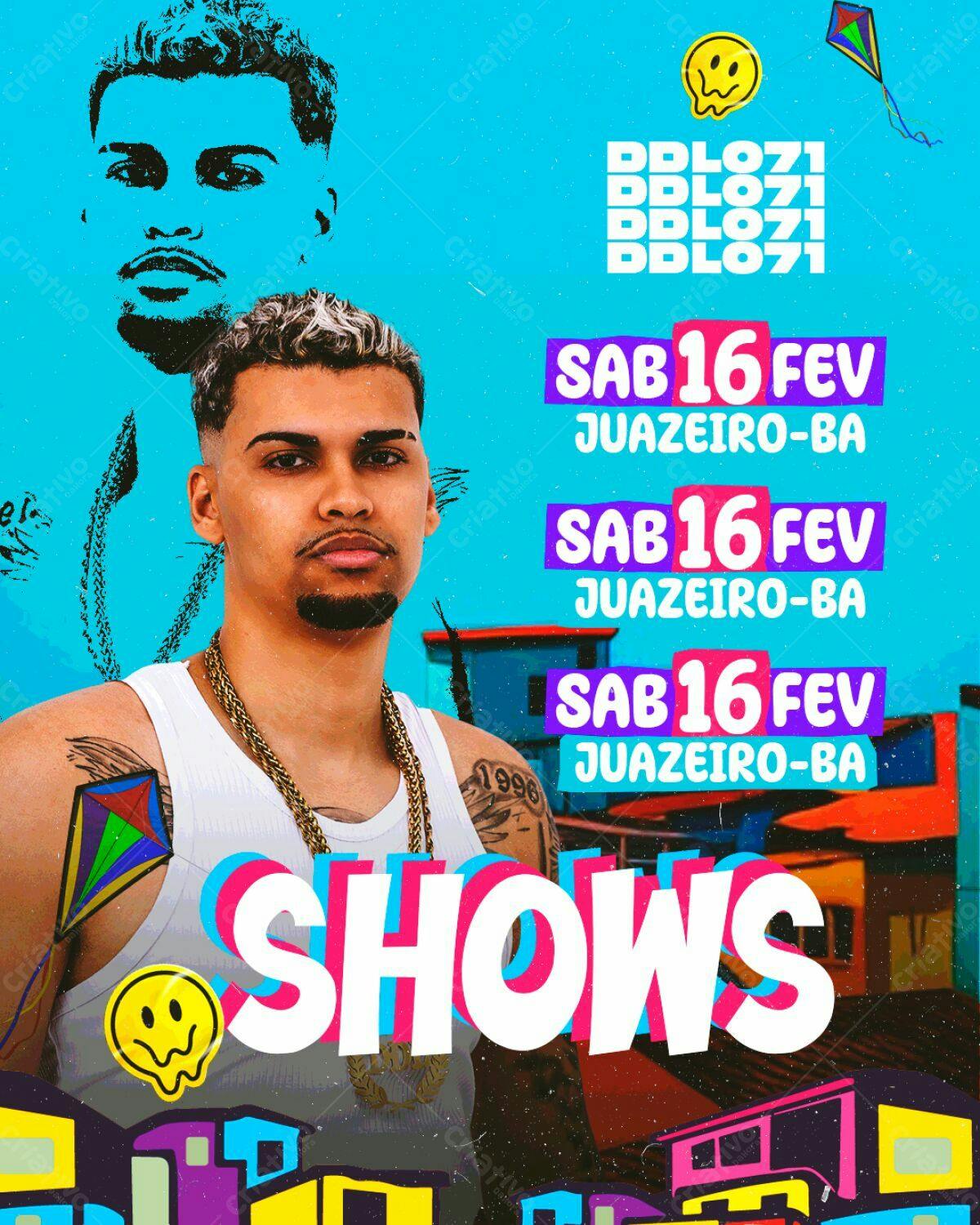 Flyer Show DDL071 Juazeiro-BA PSD Editável