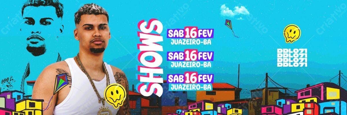 Flyer Shows Juazeiro-BA PSD Editável