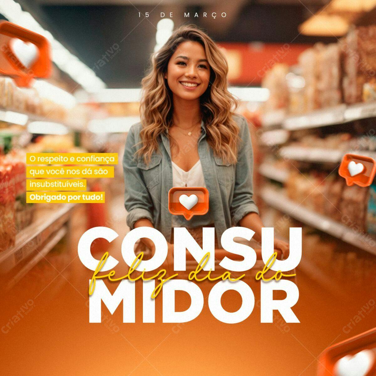 Flyer Dia do Consumidor PSD Editável