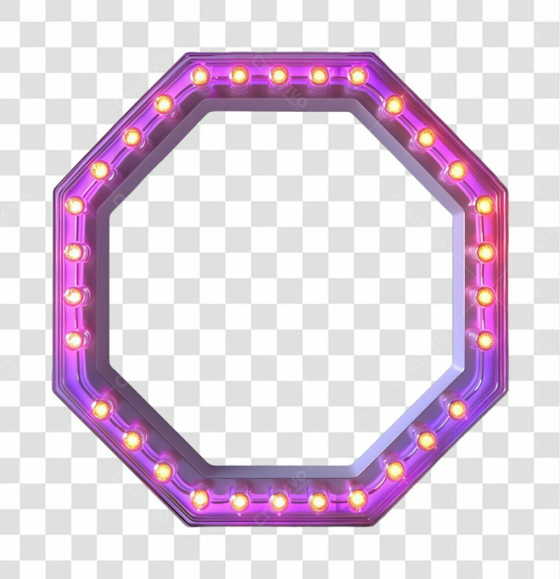 Moldura PNG com fundo transparente Roxo e Amarelo