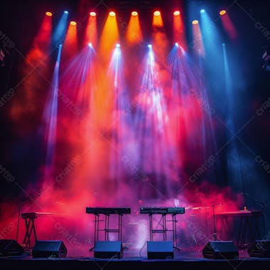 Palco de shows | eventos | artistas | para composição | flyer | imagem