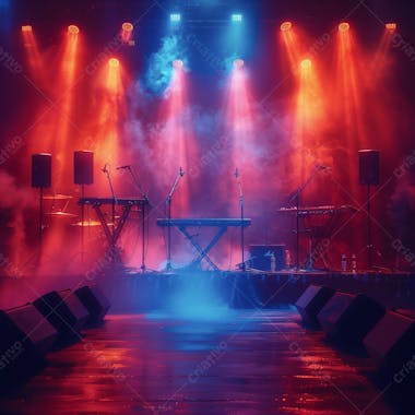 Palco de shows | eventos | artistas | para composição | flyer | imagem