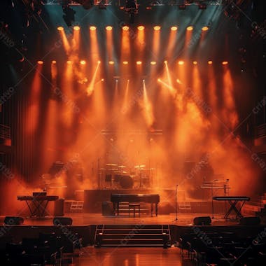 Palco de shows | eventos | artistas | para composição | flyer | imagem