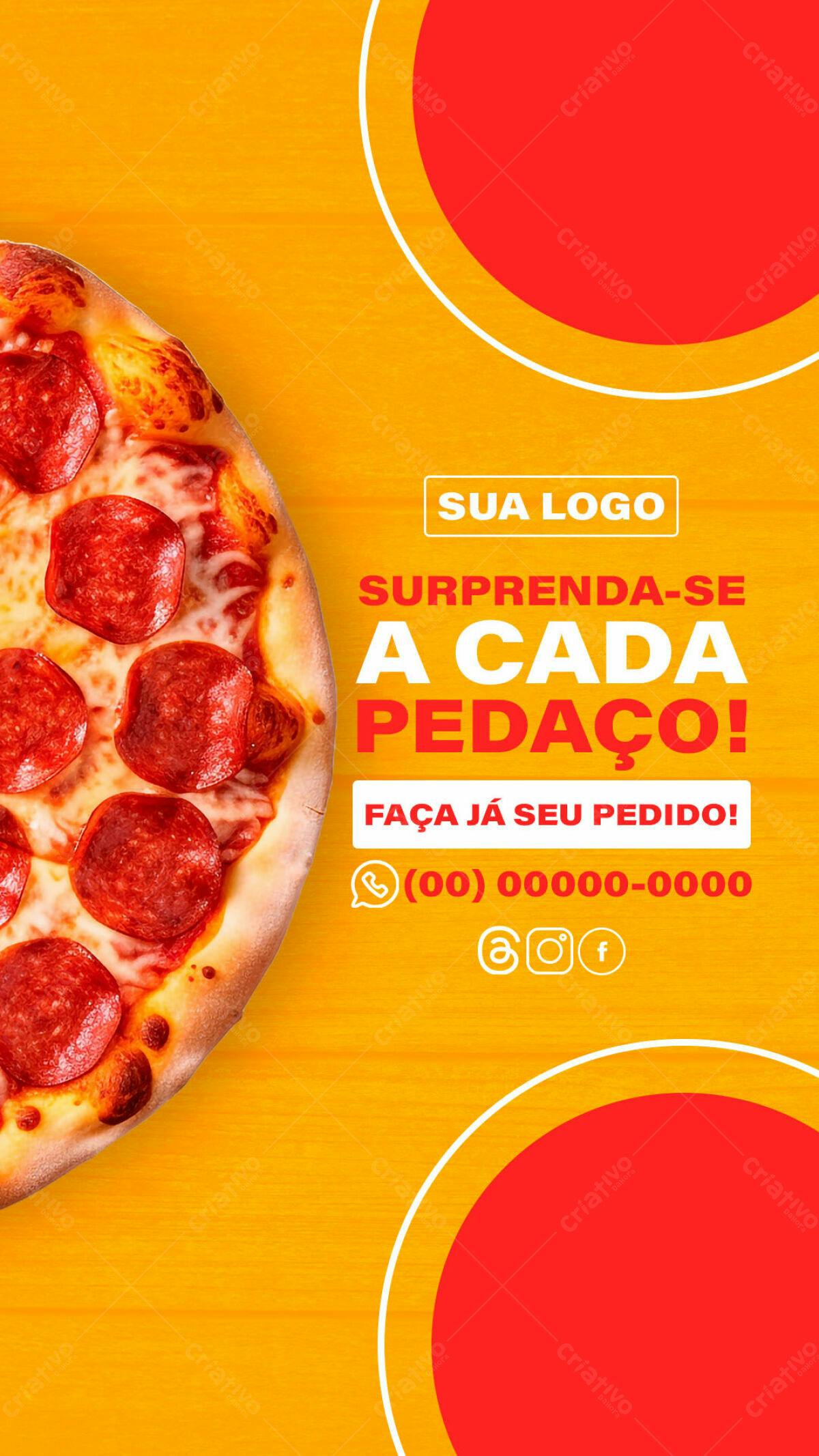 Post para Pizzaria PSD Editável