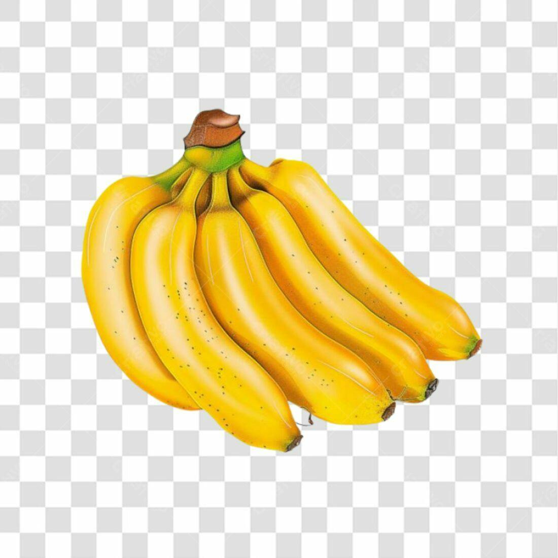 Icone Fruta Banana PNG com fundo transparente