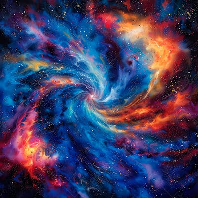Textura De Uma Galáxia Com Uma Variedade De Estrelas E Raios Cósmicos 14