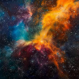 Textura de uma galáxia com uma variedade de estrelas e raios cósmicos 22