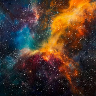 Textura De Uma Galáxia Com Uma Variedade De Estrelas E Raios Cósmicos 22