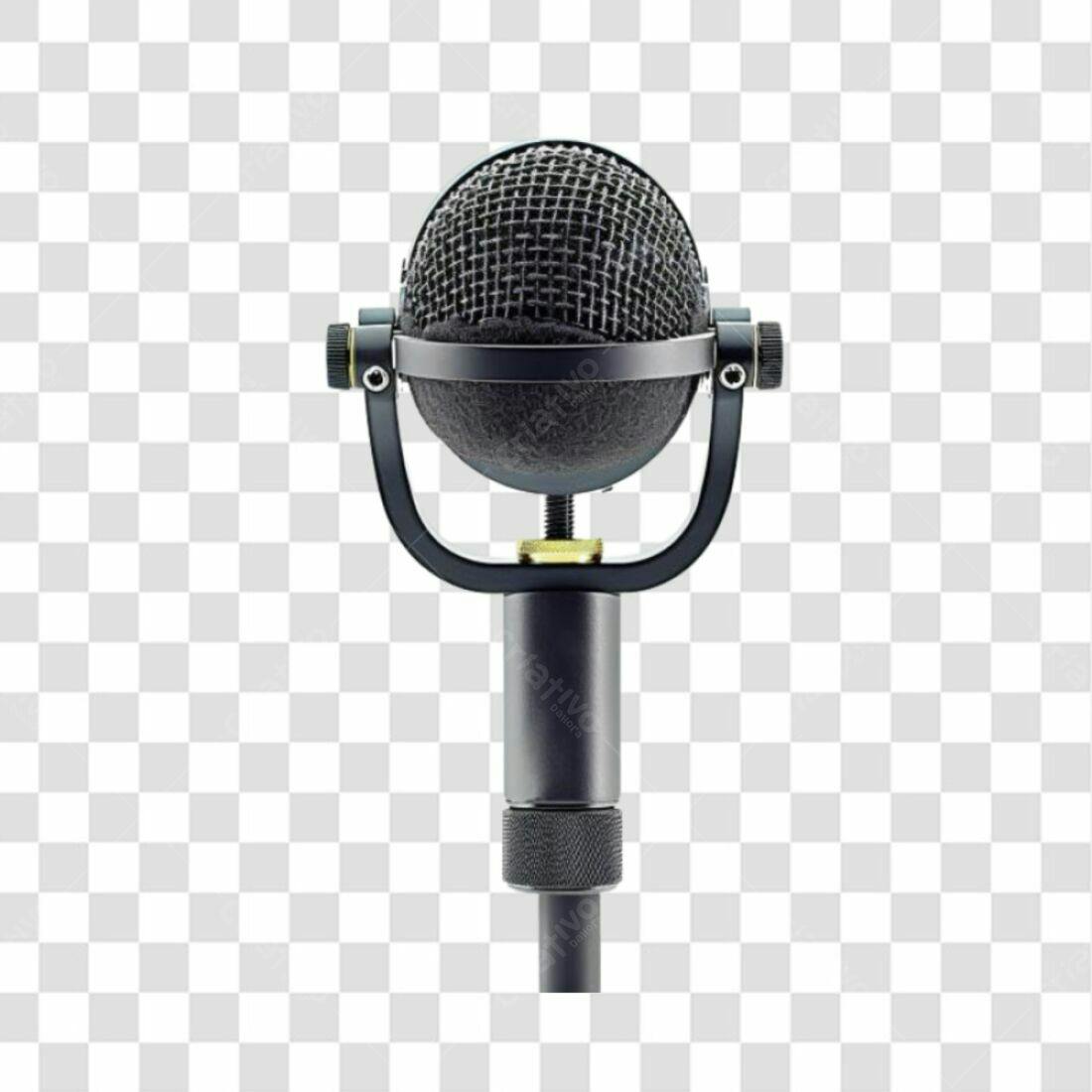 Icone Microfone Estúdio PNG com fundo transparente