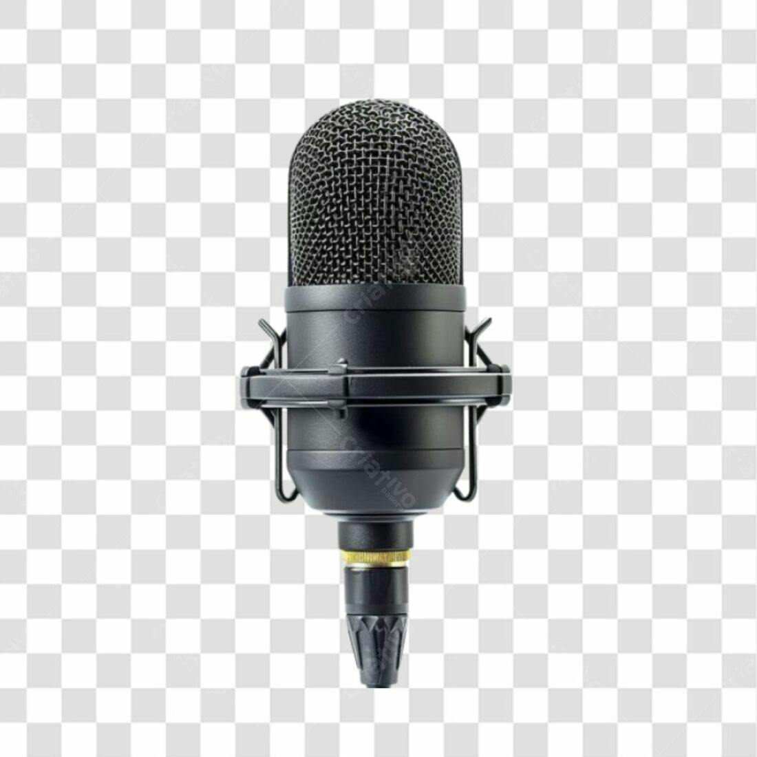 Icone Microfone Estúdio PNG com fundo transparente