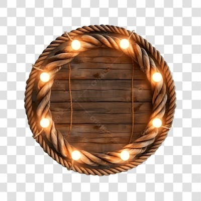 Circulo De Corda Com Luz 08