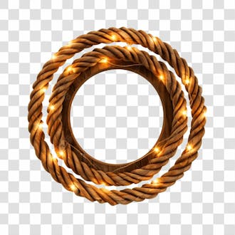 Circulo de corda com luz 32