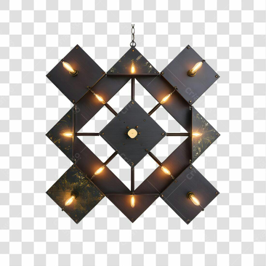Lustre Moderno Artesanal PNG com fundo transparente