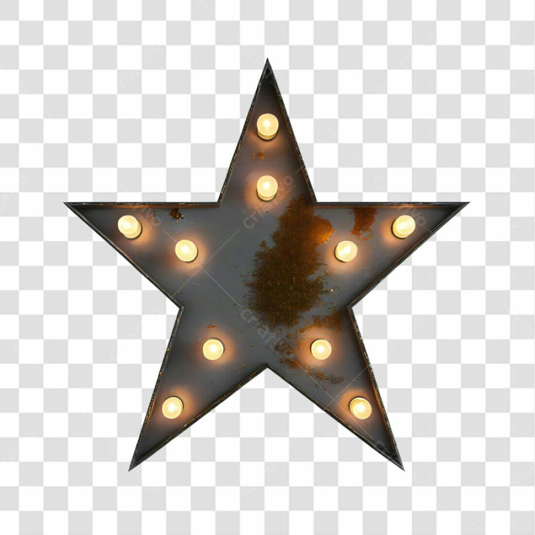 Icone Estrela Luz PNG com fundo transparente