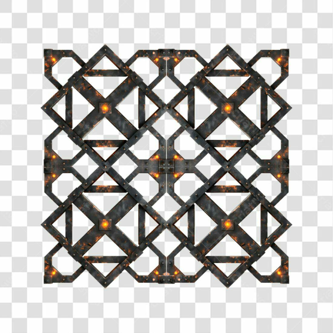 Moldura PNG com fundo transparente estilo industrial