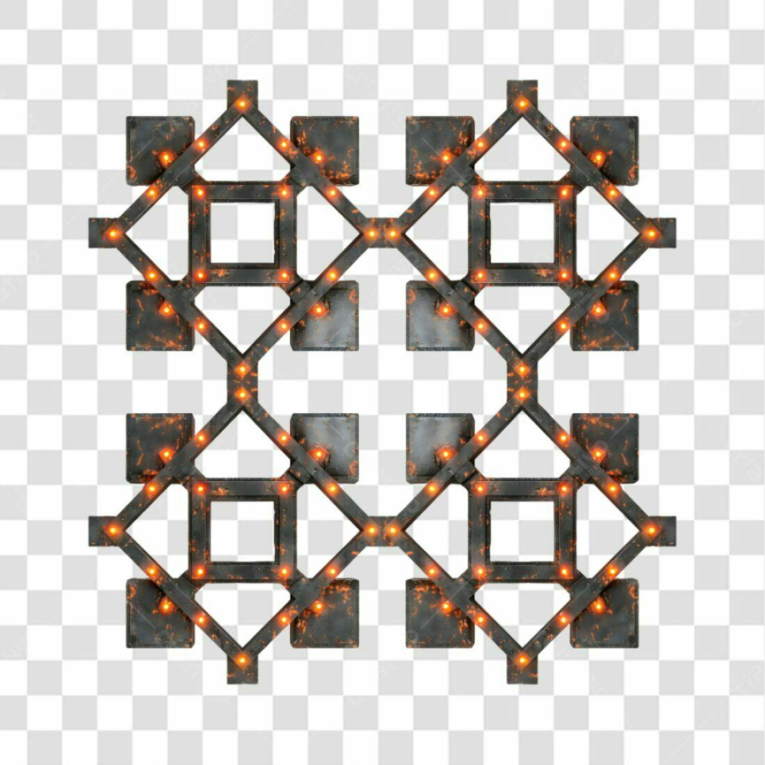 Icone Industrial Metálico PNG com fundo transparente
