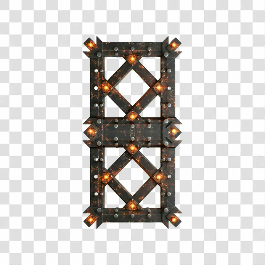 Icone Metálico Industrial PNG com fundo transparente
