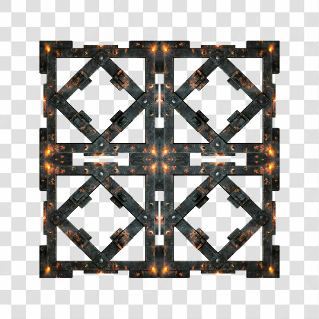 Icone Metálico Gótico PNG com fundo transparente