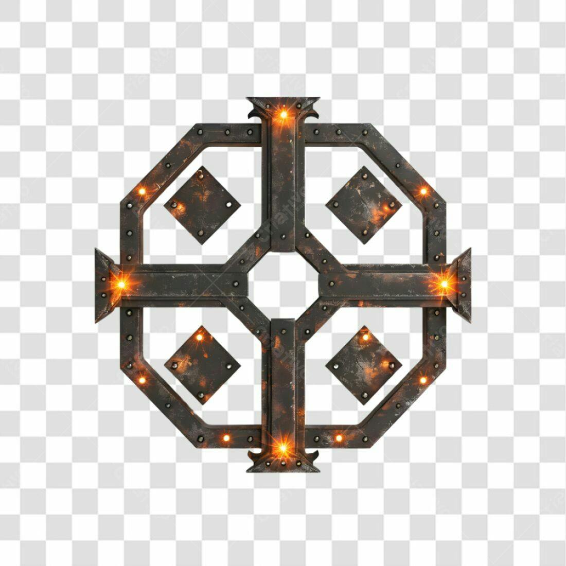 Icone Metálico Medieval PNG com fundo transparente