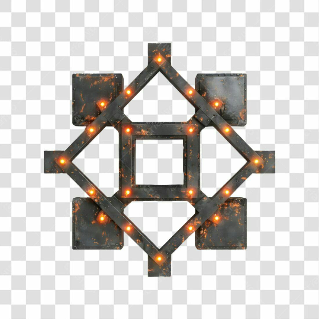 Icone Industrial Metálico PNG com fundo transparente