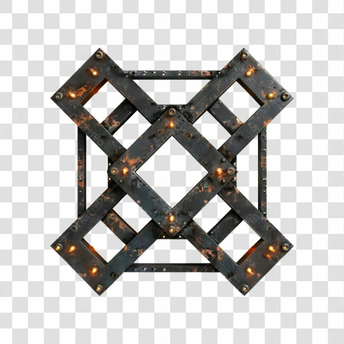 Icone Industrial Metálico PNG com fundo transparente