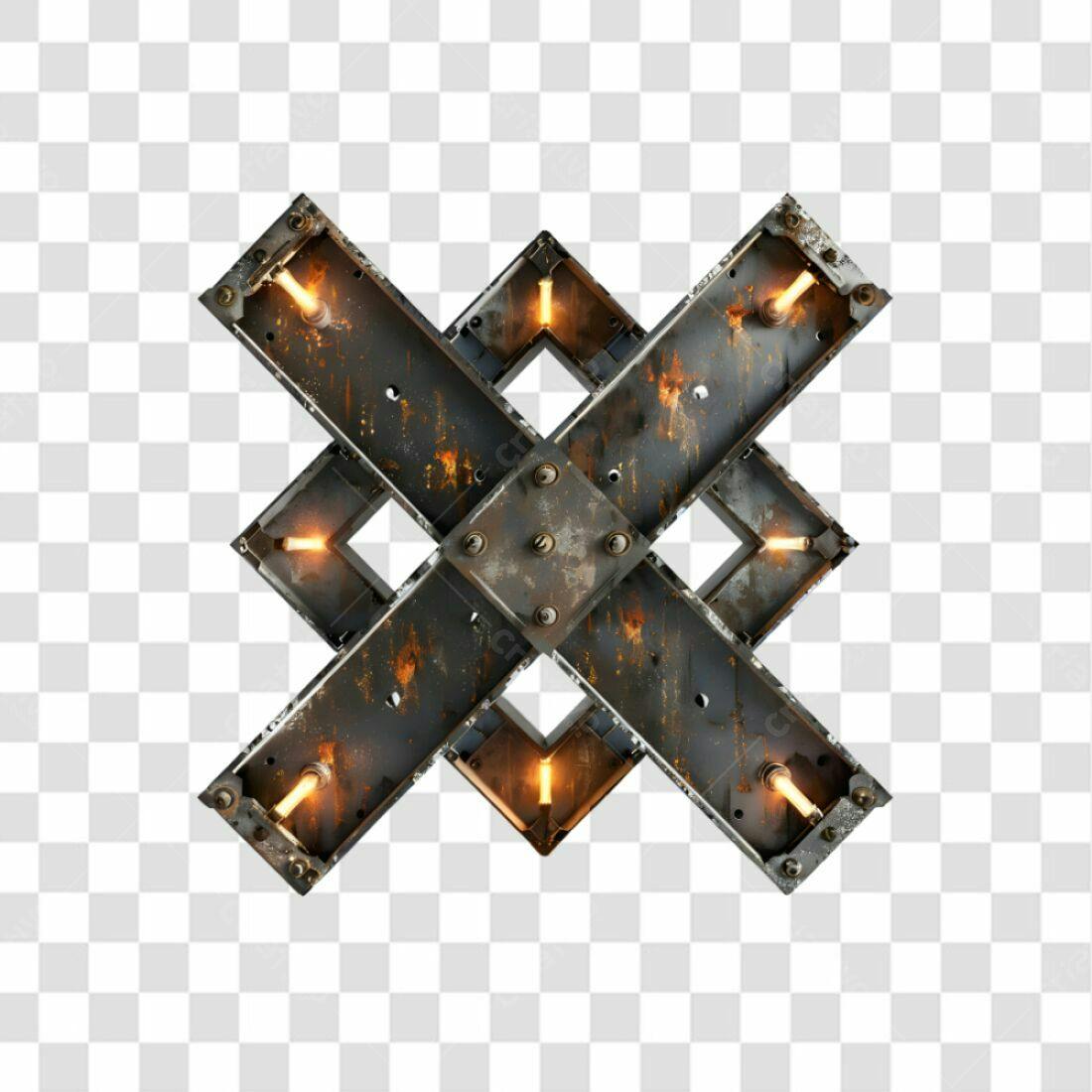 Ícone Industrial Cruzada PNG com fundo transparente