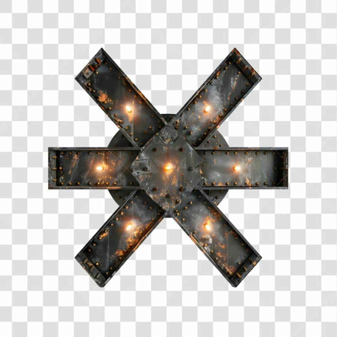 Ícone Industrial Estrelado PNG com fundo transparente