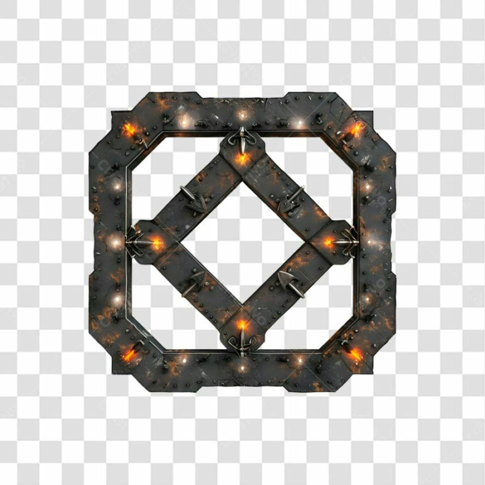 Elemento De Ferro Com Luz 71