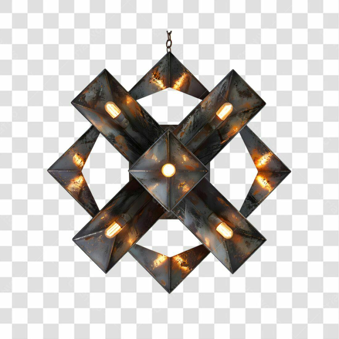Lustre Moderno Industrial PNG com fundo transparente