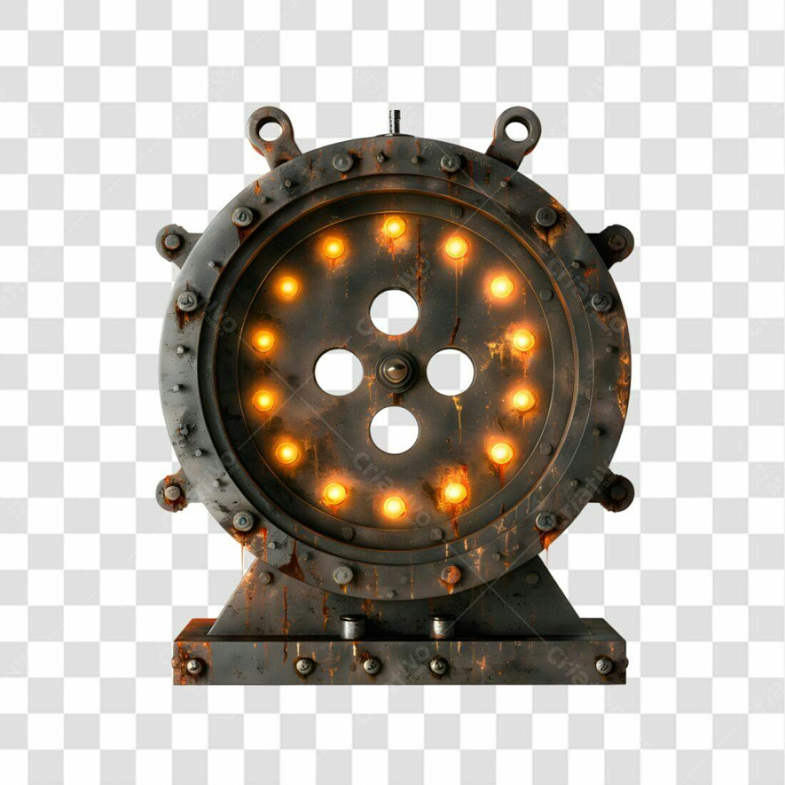 Icone Industrial Steampunk PNG com fundo transparente