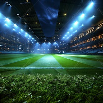 Campo de futebol | iluminação gramado verde | imagem