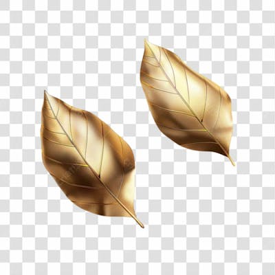 Folhas Douradas Png Transparente 