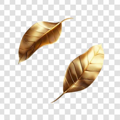 Folhas Douradas Png Transparente 