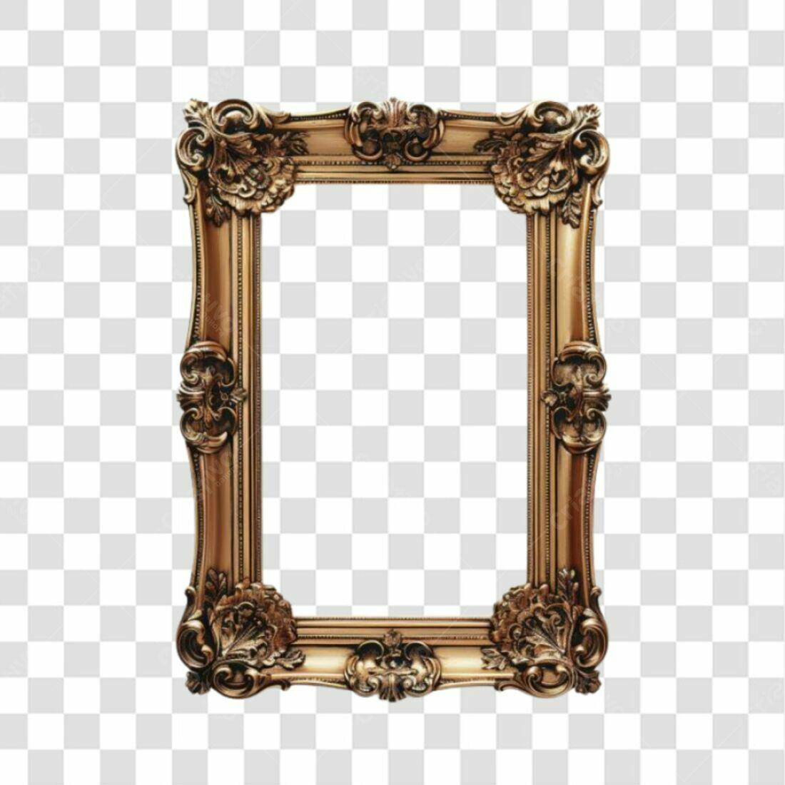 Moldura Retrô PNG com fundo transparente