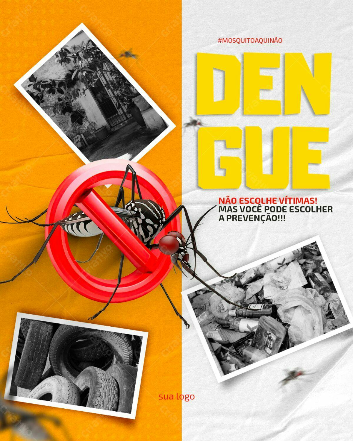 Flyer Combate à Dengue PSD Editável