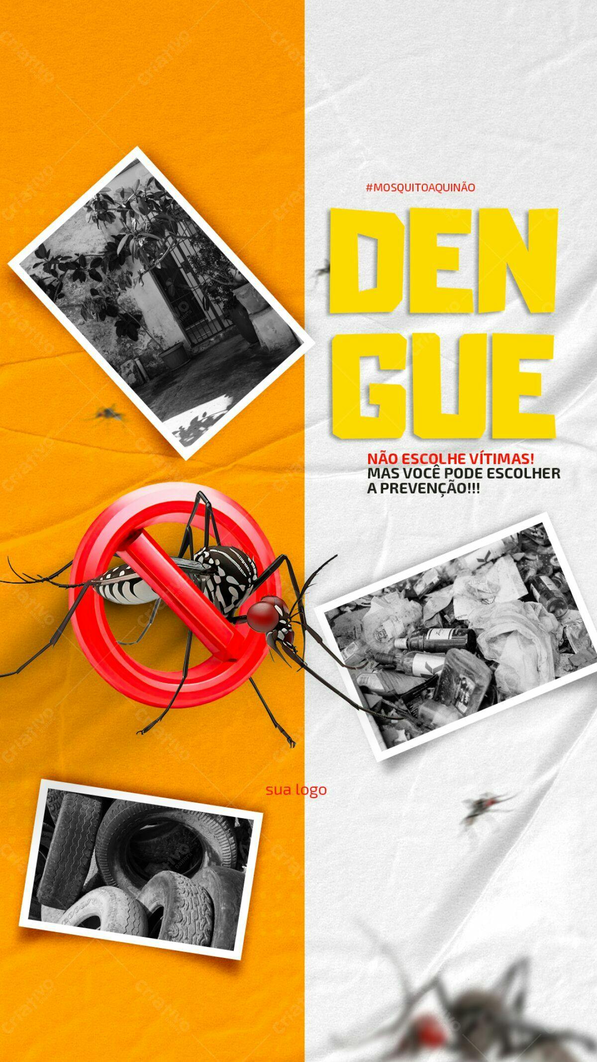 Flyer Combate à Dengue PSD Editável