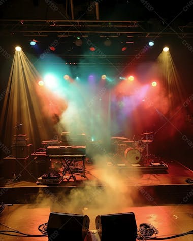 Palco de shows | eventos | artistas | para composição | flyer | imagem