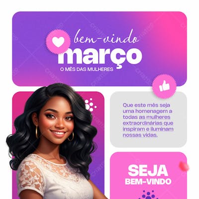 Março   Mês Das Mulheres