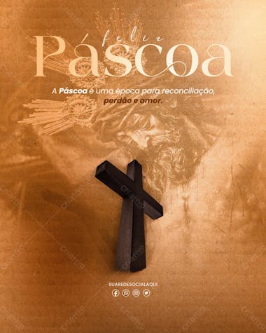 Feliz páscoa cristo vive feed 02