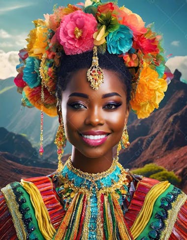 Estilo cultural, mulher negra, ia