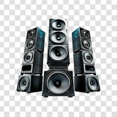 Caixa De Som 3D Png Transparent (2)