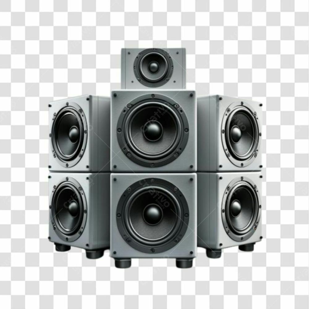 Caixa De Som 3D Png Transparent 
